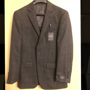 Pronto Uomo Platinum charcoal gray/black blazer